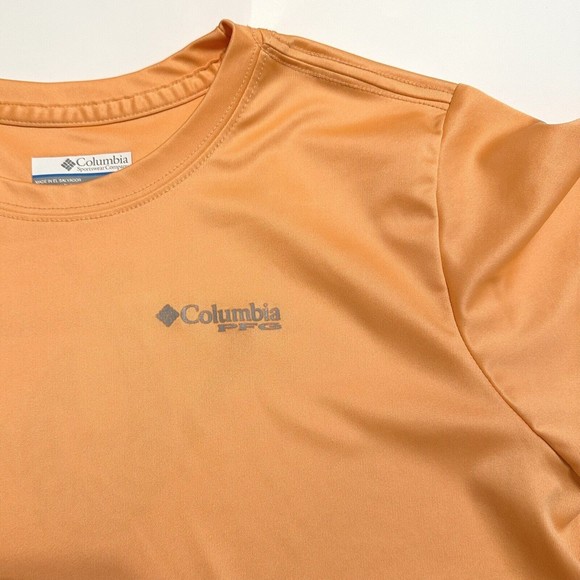 Columbia PFG Terminal Tackle Hooked Short Sleeve Orange T-Shirt Women’s Size XL - Picture 3 of 8